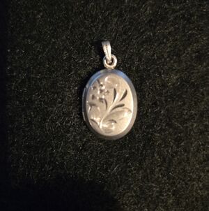 Elegant Sterling Silver Floral Pendant